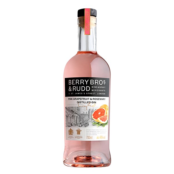 Berry Bros Pink Grapefruit & Rosemary Gin 700ml 1pk